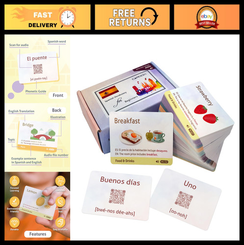Spanish vocabulary flashcards - spanish,