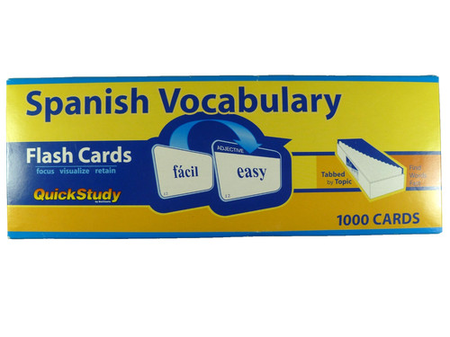 Quickstudy spanish vocabulary - quickstudy,