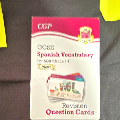 Cgp gcse spanish vocabulary - gcse,