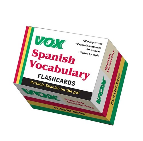 Spanish vocabulary flashcards - spanish,