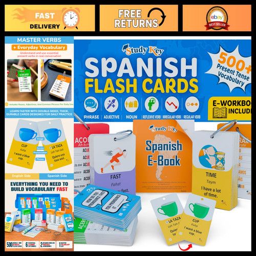 500 spanish vocabulary flash - vocabulary,