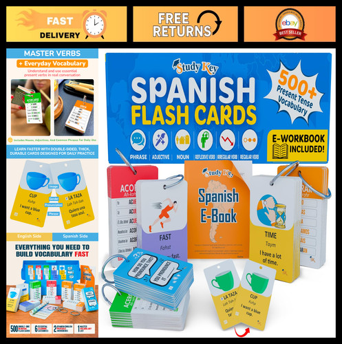 500 spanish vocabulary flash - 500+,