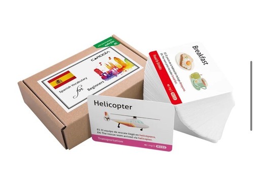 Spanish vocabulary flash cards - spanish,