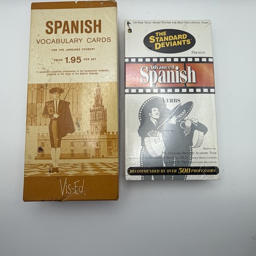 Vintage spanish vocabulary - vintage,